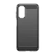 Lankstus anglies pluošto rašto dėklas Samsung Galaxy M14 Carbon Case, juodas