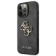 Guess 4G Big Metal Logo dėklas iPhone 13 Pro / 13 telefonui, pilkas