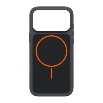SBS D3O Core dėklas telefonui iPhone 18 Pro / 17 Pro su MagSafe, juodas ir oranžinis
