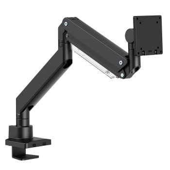 Maclean MC-968 stalinis monitoriaus laikiklis su dujine spyruokle, 17"-57", juodas