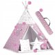 Nukido vaikiška palapinė Tipi su lemputėmis, Pink Stars