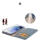 Atverčiamasis dėklas Dux Ducis Hivo telefonui Samsung Galaxy S22+ iš natūralios odos su RFID, mėlynas