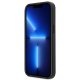Guess Saffiano 4G Small Metal Logo dėklas iPhone 13 Pro / 13, juodas