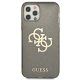 Guess iPhone 12 Pro Max Case Glitter 4G Big Logo Black