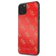 Guess iPhone 11 Pro Max dėklas 4G Double Layer Glitter, raudonas