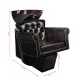 Gabbiano Berlin kirpyklos plautuvė su juoda kriaukle, juoda
