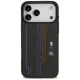 BMW dėklas iPhone 17 Pro Max telefonui M Kevlar Lines & Logo MagSafe, juodas
