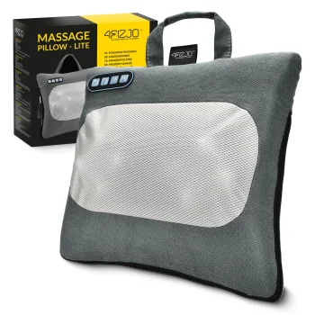 Šildoma Shiatsu kaklo ir nugaros masažinė pagalvė LITE 130609, pilka
