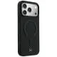 Mercedes Leather 3D MagSafe dėklas telefonui iPhone 18 Pro / 17 Pro, juodas