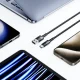 Tech-Protect UltraBoost laidas USB-A į USB-C, 66W, 6A, 0.25 m, pilkas