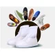 Telcon Waterproof Shoe Covers with Zipper, S (35-36), White