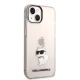 Karl Lagerfeld Ikonik Choupette dėklas, skirtas iPhone 14 Plus, rožinis