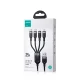„Joyroom S-A18“ 4 viename USB į 2x USB-C / Lightning / micro USB laidas, 1.2m, juodas