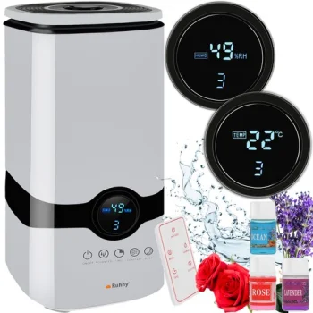Ruhhy Humidifier with Aromatherapy, White, 4 L