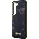 Guess Samsung Galaxy S23 dėklas Golden Marble, juodas