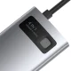 Baseus Metal Gleam Series 4in1 USB-C Šakotuvas (USB 3.0, USB 2.0, HDMI, PD) Pilkas