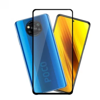 Apsauginis stiklas 5D Xiaomi Poco X3 / X3 NFC [Full Glue], juodas