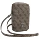 Telefono krepšys Guess Zip 4G Triangle, rudas