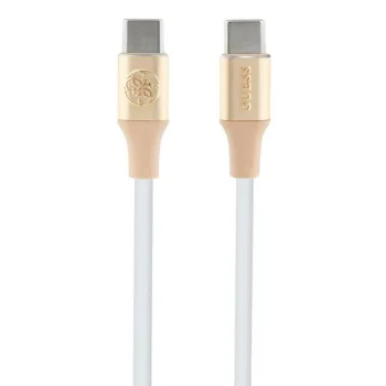 Guess Embossed Logo USB-C į USB-C laidas 1,5 m, auksinis