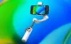 Aochuan Smart X2 išmaniojo telefono stabilizatorius su RGB apšvietimu, baltas