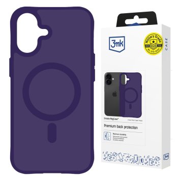 Dėklas 3mk Smoke MagCase skirtas iPhone 17, skaidri violetinė