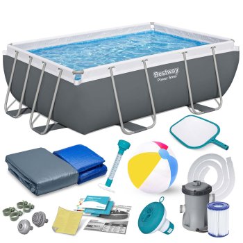 Karkasinis baseinas Bestway 56629N su priedais (282x196x84 cm)