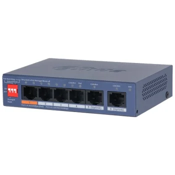 PoE šakotuvas CS4006-4ET2GT-60 4x PoE 100Mbps + 2x Gigabit Uplink 60W