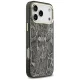 Guess Python Pattern MagSafe dėklas telefonui iPhone 17 Pro Max, juodas