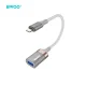 BWOO BZ70 OTG adapteris Lightning į USB-A 0,18 m, pilkas