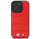 BMW dėklas iPhone 16 Pro telefonui M Perforated And Stitched Line MagSafe, raudonas