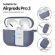 Dėklas ausinėms Tech-Protect Silicone Hook skirtas AirPods Pro su karabinu, mėlynas