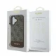 Guess 4G Bottom Stripe dėklas, skirtas iPhone 16, rudas