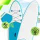 AquaPaddle Cruise SUP irklentė, 335x84x15 cm, 180 kg, oranžinė/žalia
