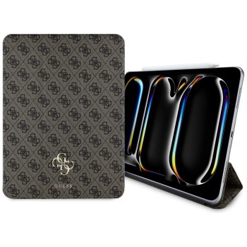 Guess Magnetic 4G Big Logo dėklas, skirtas iPad Pro 13" (2024), rudas