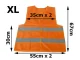 Atspindinti apsauginė liemenė, oranžinė, XL