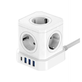 Lizdų šakotuvas Newell GaN Power Cube 9in1 4000W, baltas