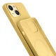 Dėklas „3mk Hardy Silicone MagCase“, skirtas „iPhone 15 Plus“, geltonas