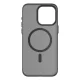 Decoded permatomas dėklas su MagSafe skirtas iPhone 15 Pro Max, pilkas/juodas