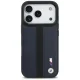 BMW M Perforated Stripe Logo MagSafe dėklas iPhone 17 Pro, Navy Blue