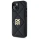 Telefono dėklas DKNY Quilted Stack Logo skirtas iPhone 14, juodas