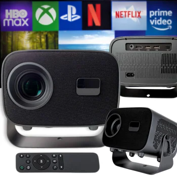 Smart Video Projector A10 4K Android 13 WiFi Bluetooth Full HD