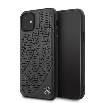 Mercedes iPhone 12 mini dėklas New Bow Line, juodas