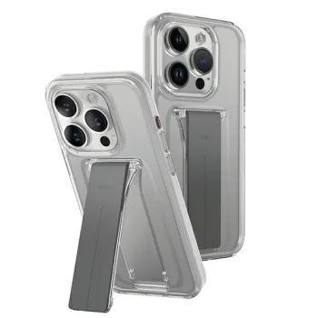 Uniq Heldro Mount skaidrus dėklas su stovu iPhone 15 Pro 6.1"