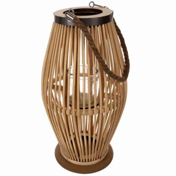 Ruhhy 00024282 bambukinis žibintas, 40 cm, smėlio spalvos