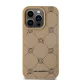 Karl Lagerfeld dėklas iPhone 15 Pro su MagSafe, smėlio spalvos
