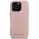 Karl Lagerfeld FW Stamped Karl MagSafe dėklas iPhone 16 Pro Max telefonui, rožinis
