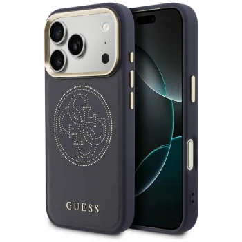 Guess Perforated 4G MagSafe Case for iPhone 17 Pro Max, Blue