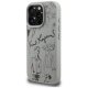 Karl Lagerfeld Grained Pattern & Logo MagSafe dėklas iPhone 16 Pro Max - Pilkas