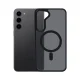 3mk Smoke MagCase dėklas Samsung Galaxy S24 telefonui su MagSafe, pusiau skaidrus