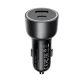 Automobilinis įkroviklis Acefast B21 75W, USB-C + USB-A, juodas
